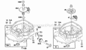 Sump Base Assemblies Diagram and Parts List for  Briggs and Stratton Engine